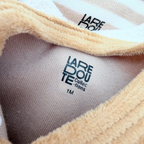 Lot de 3 pyjamas en velours beige et écru - 1 mois