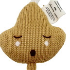 Hochet feuille à suspendre ocre – 14 cm