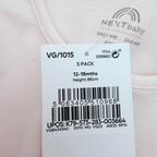 Lot de 5 bodies sans manches roses et fleuris - 12-18 mois