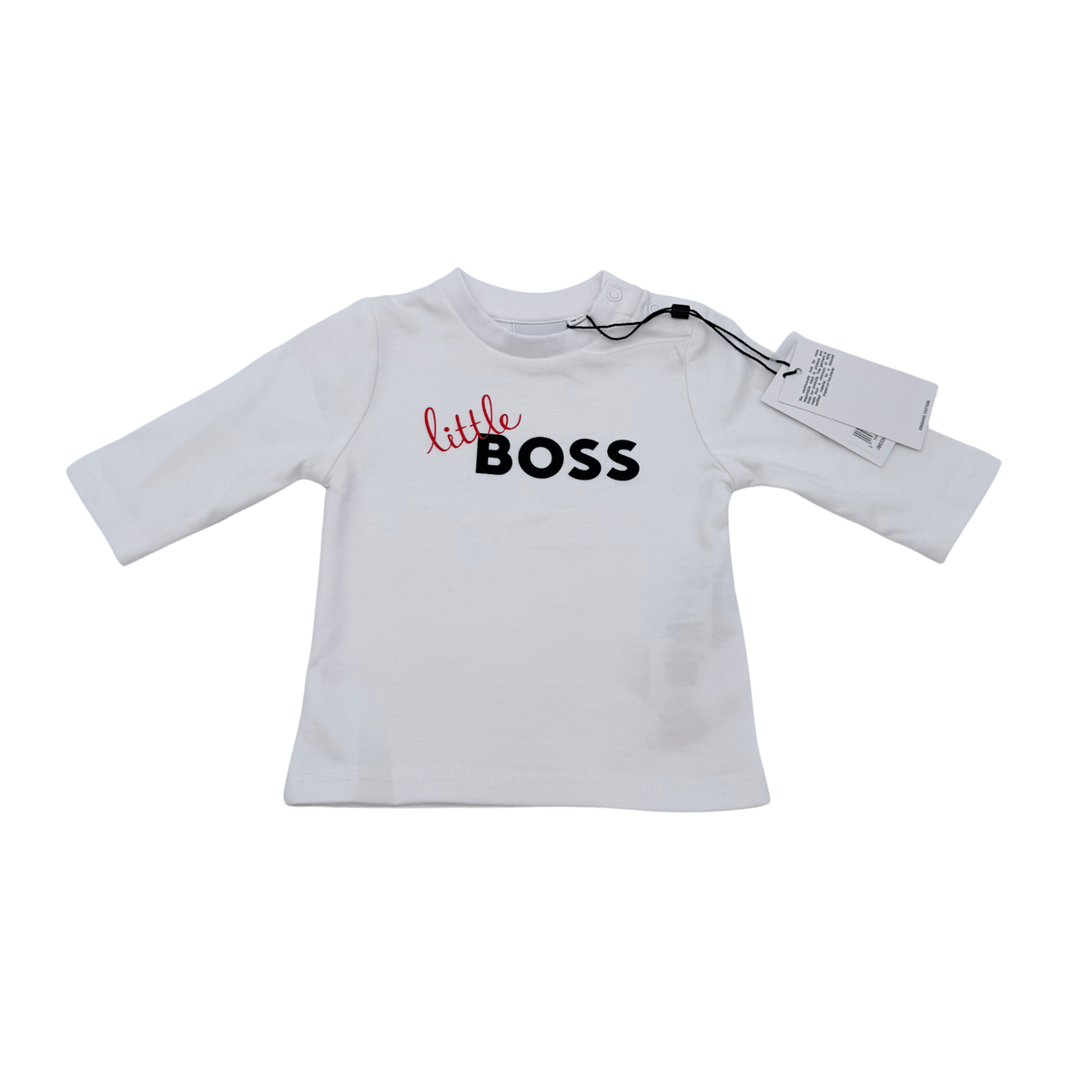 T-shirt blanc à manches longues - 1 mois