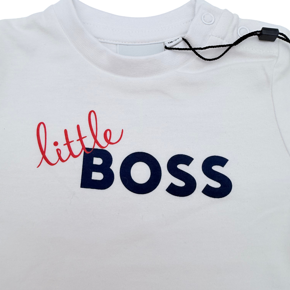 T-shirt blanc à manches longues - 1 mois