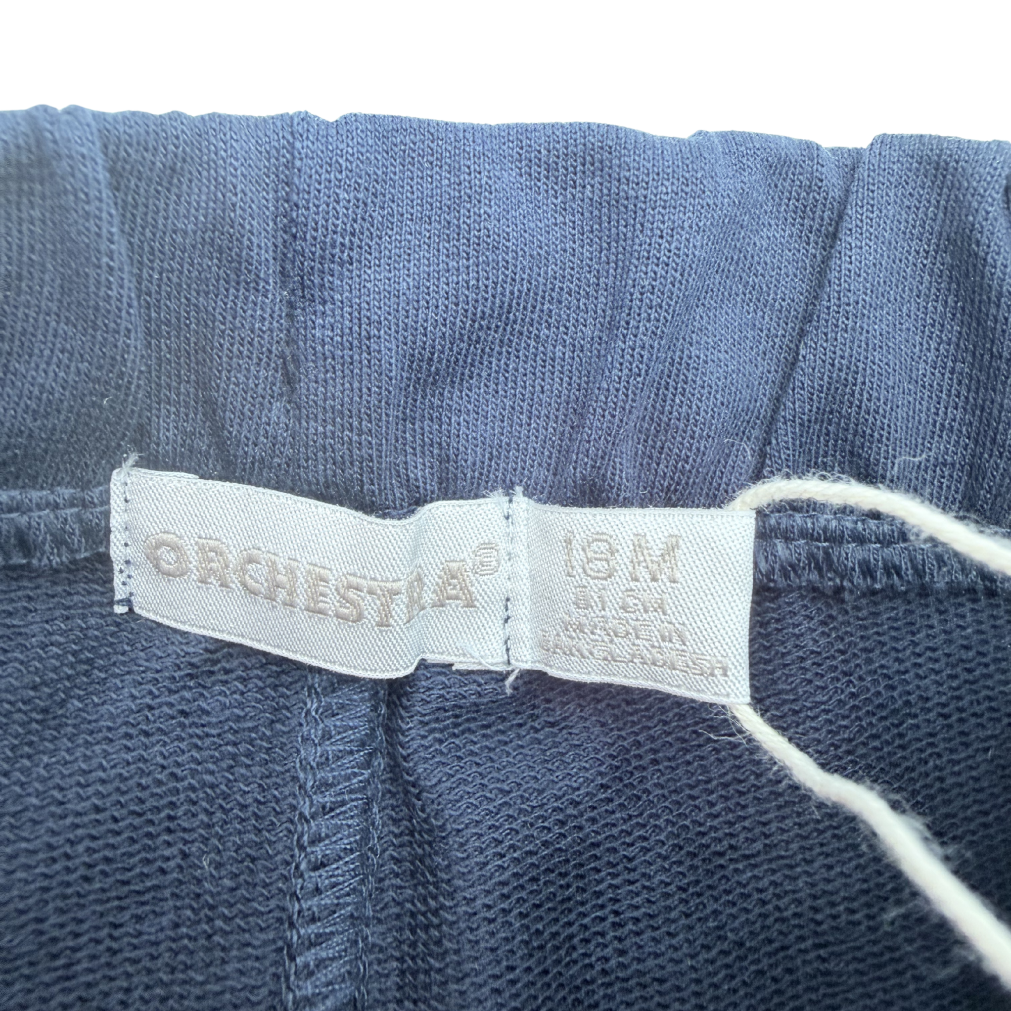 Short en molleton bleu marine - 18 mois