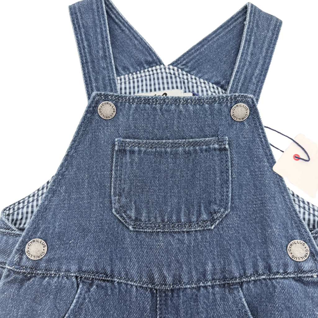 Salopette en jean bleu — 12 mois