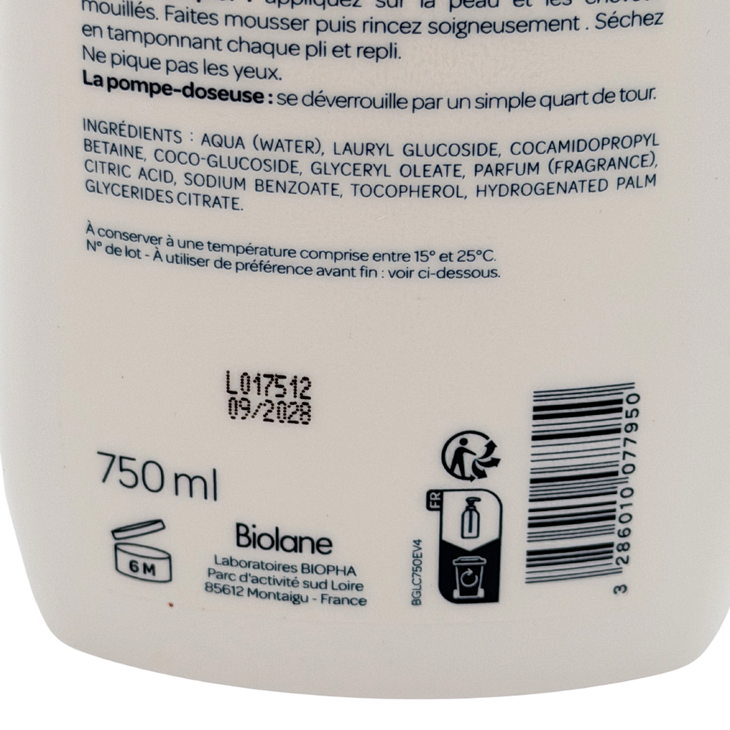 Gel lavant corps & cheveux — 750 ml