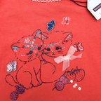 T-shirt corail chatons — 12 mois