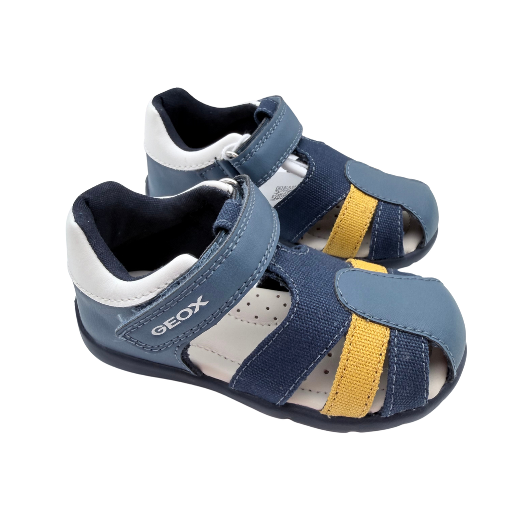 Sandales bleu marine et jaune — 22