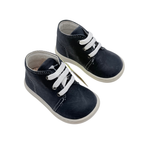 Bottines bébé bleu marine à lacets – 18