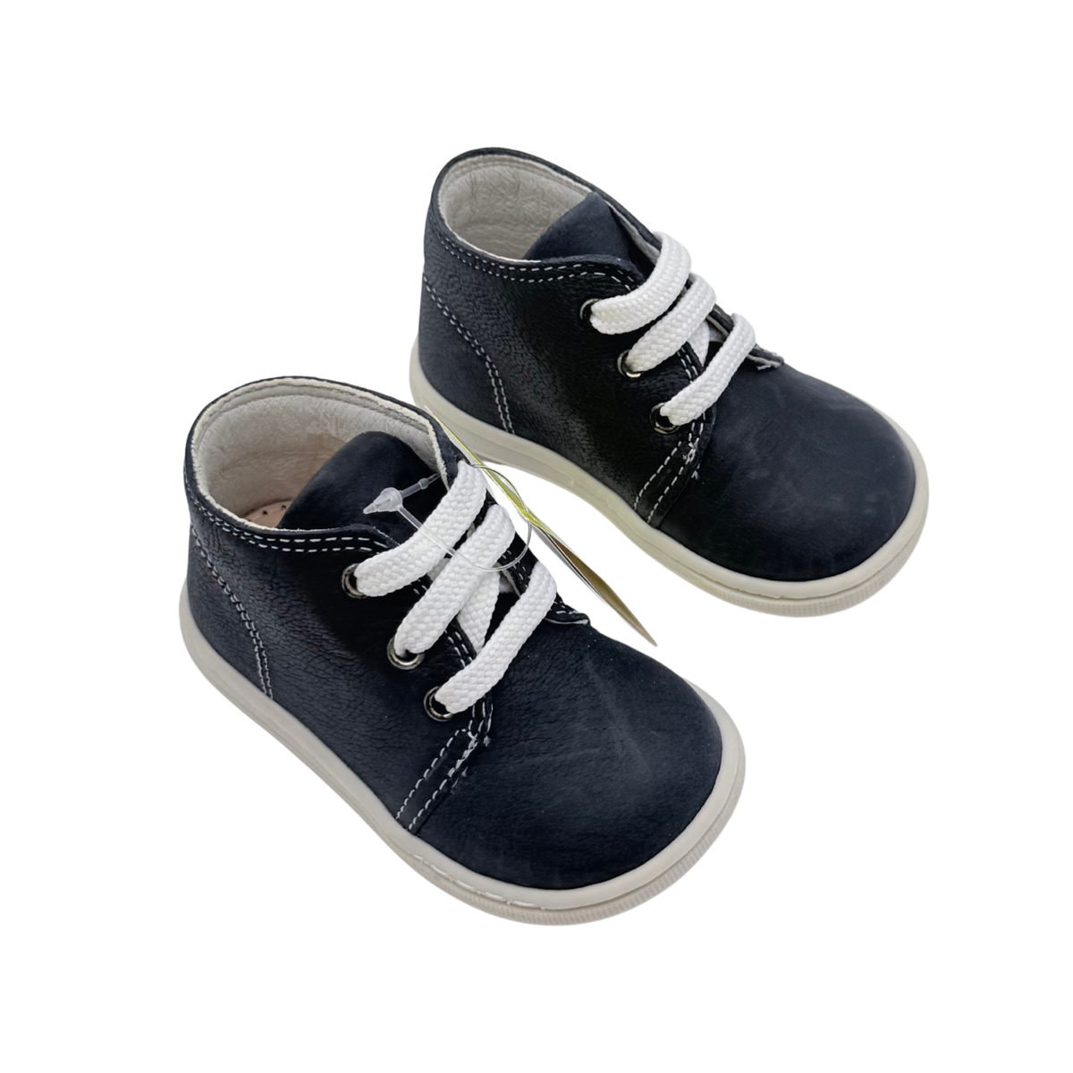 Bottines bébé bleu marine à lacets – 18
