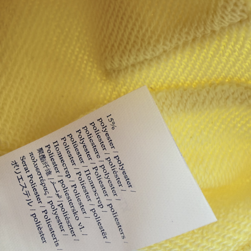 Sweat à capuche jaune pâle — 12 mois