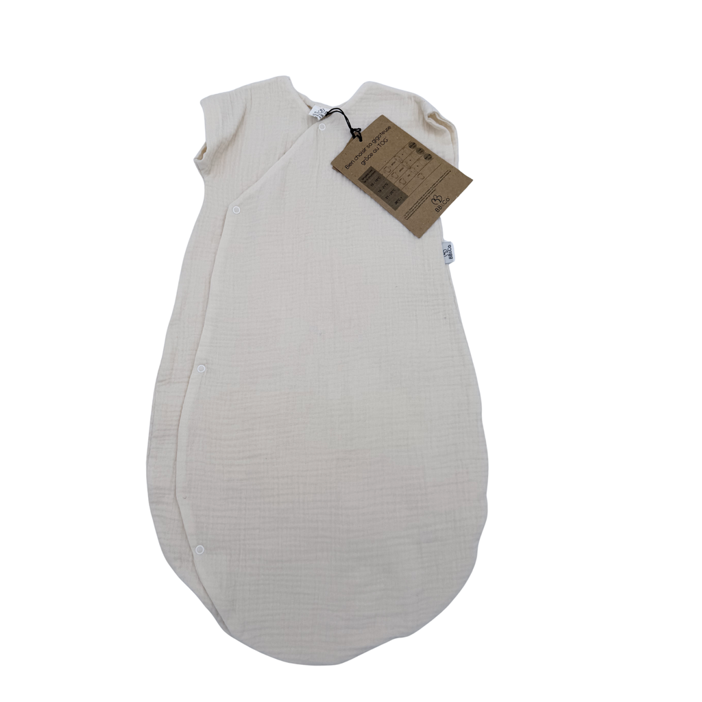 Gigoteuse bébé en gaze de coton écrue TOG1,6 — 0-6 mois