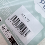 Matelas de couffin blanc — 72 x 39 cm