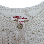 Gilet maille écru — 24 mois