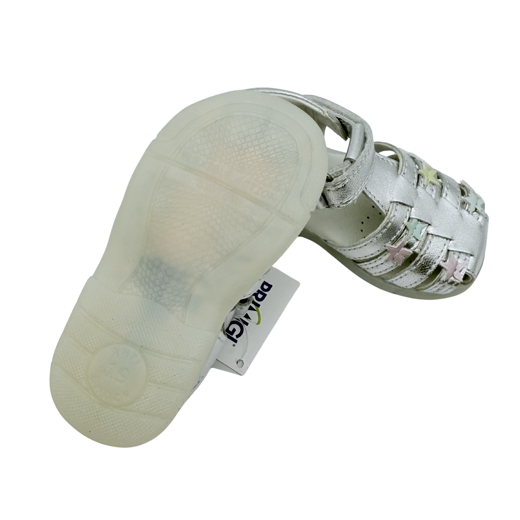 Sandales argentées à étoiles multicolores – 19