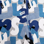 Pyjama bébé Levi’s bleu imprimé logo — 9 mois