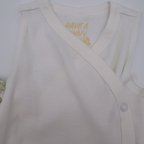 Lot de 2 bodies cache-cœur sans manches fleuris — 3-6 mois