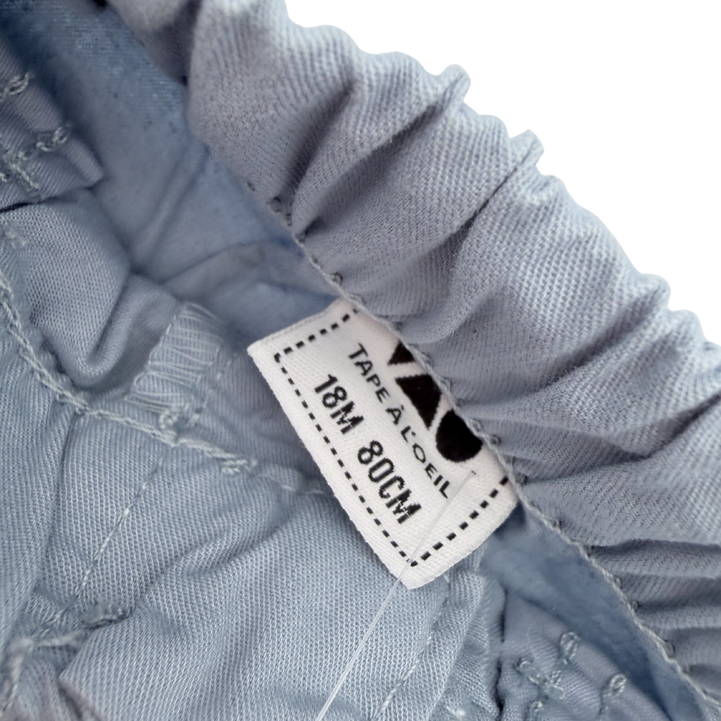 Short bleu — 12 mois
