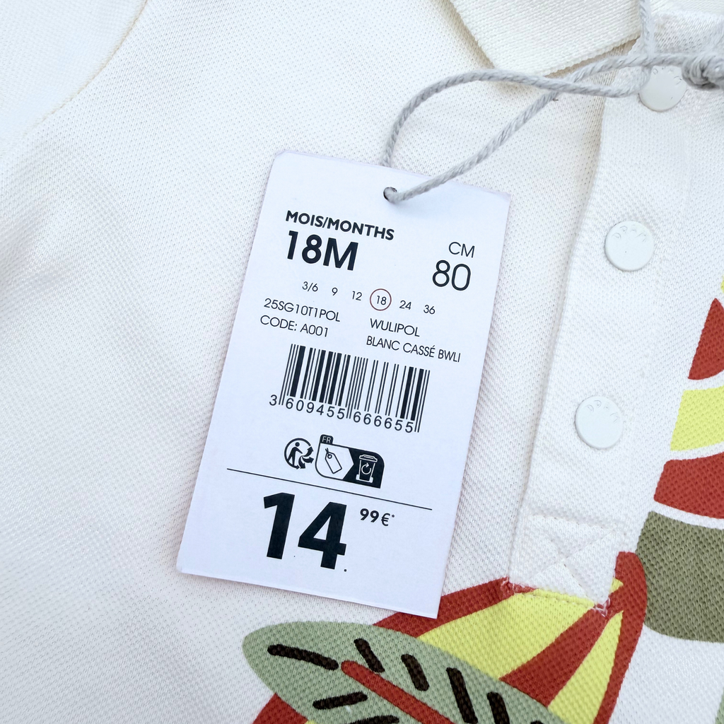 Polo perroquet tropical — 18 mois