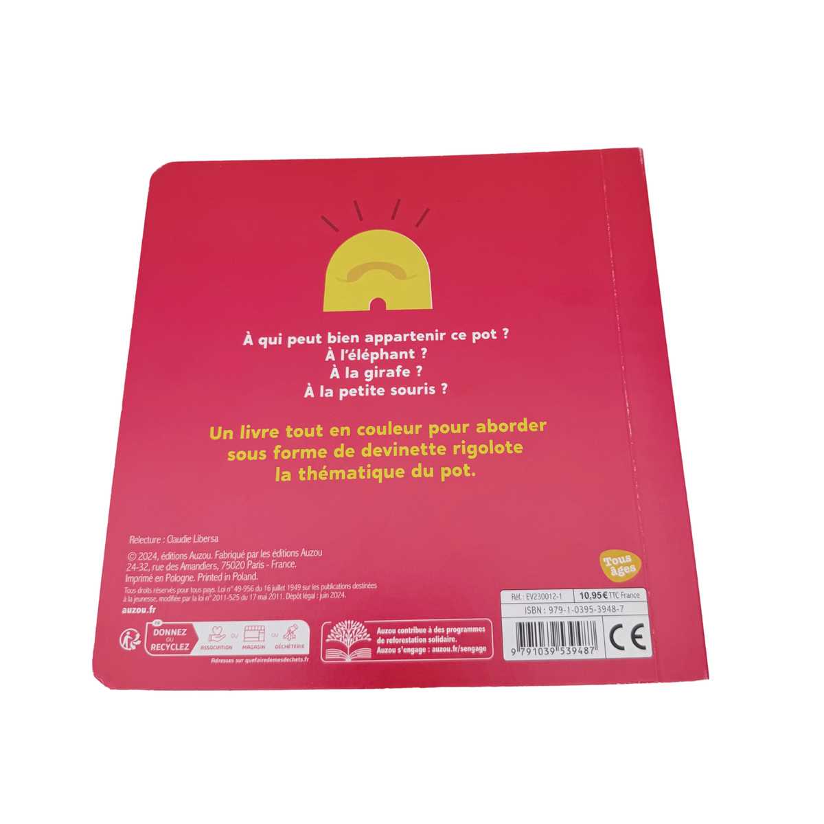 Livre enfant – À qui est ce pot ?