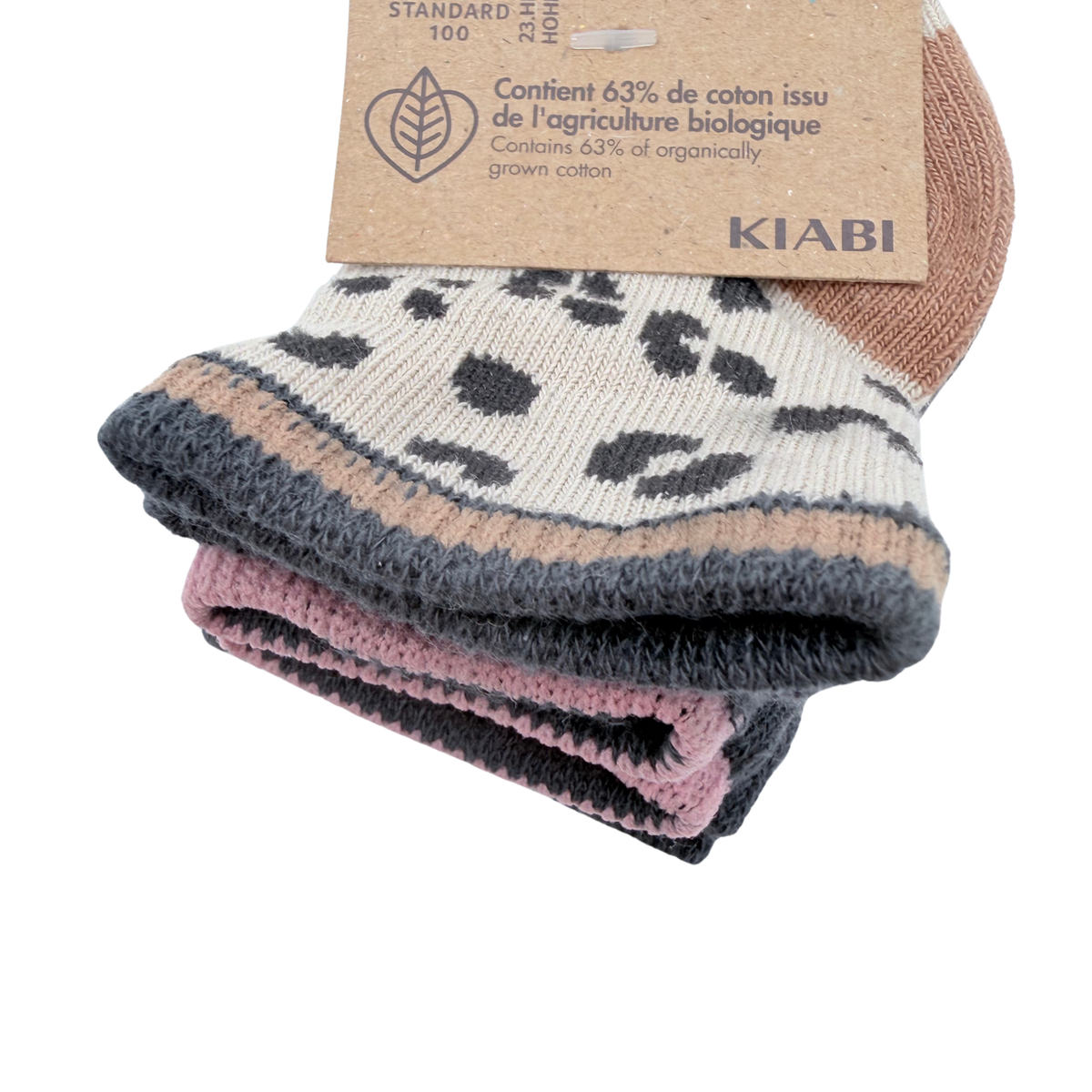 Lot de 5 paires de chaussettes à motifs léopard – 15-16
