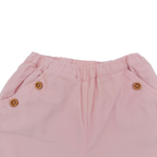 Pantalon rose en velours côtelé à boutons - 6 mois