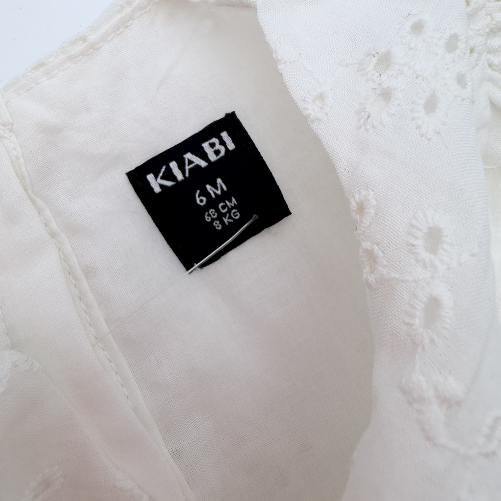 Robe en broderie anglaise et tulle – 12 mois