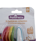 Lot de 5 cuillères colorées — 6 mois et +