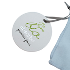 Brassière bleu clair à col Claudine motif ourson - 1 mois