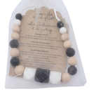 Collier de portage et d’allaitement en bois et silicone