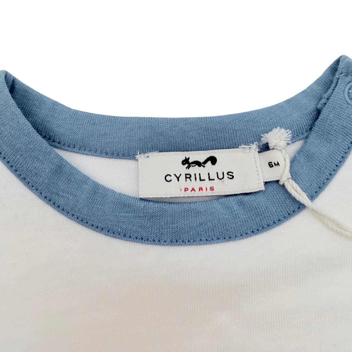 T-shirt bébé blanc motif voiliers - 6 mois