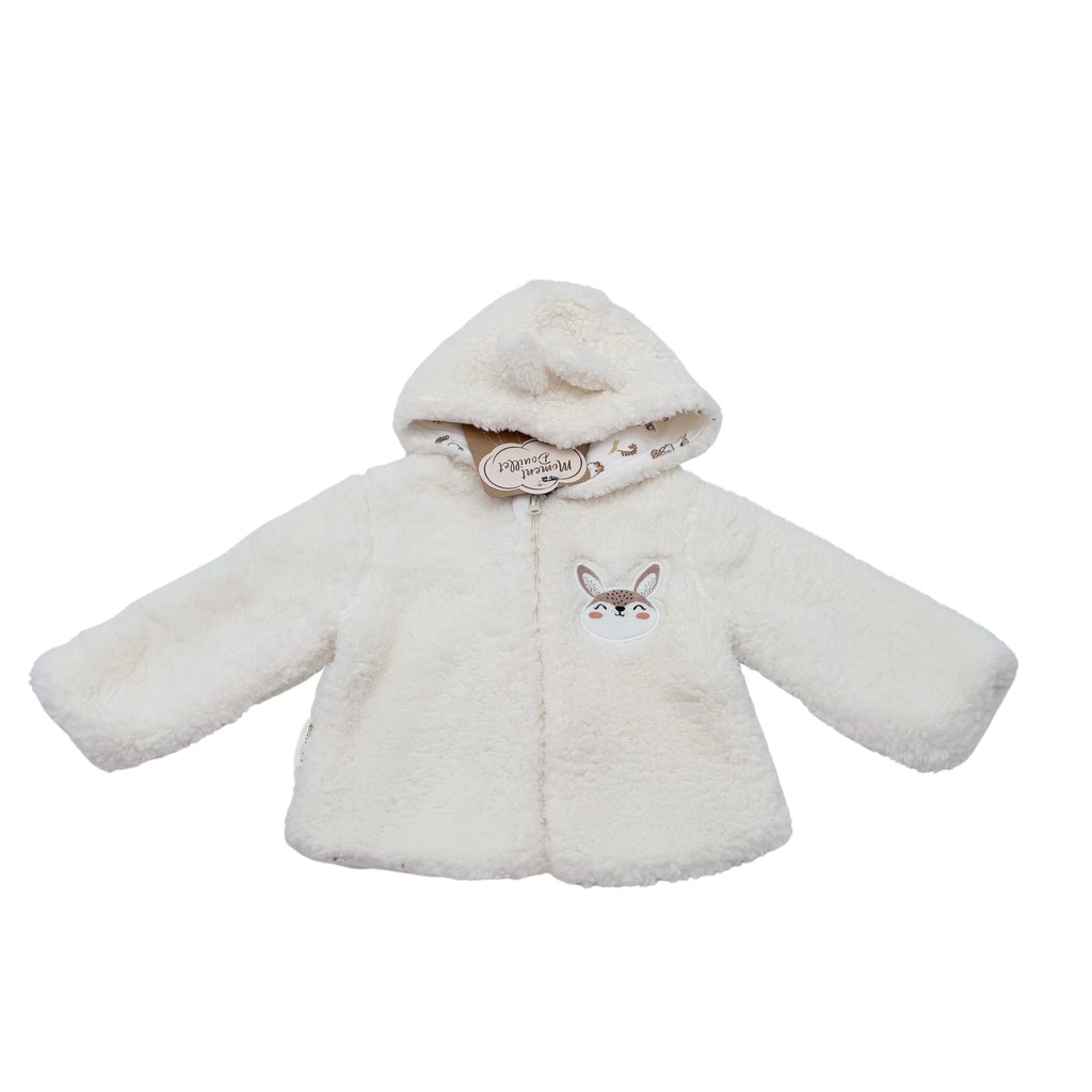 Veste écrue en sherpa - 9 mois
