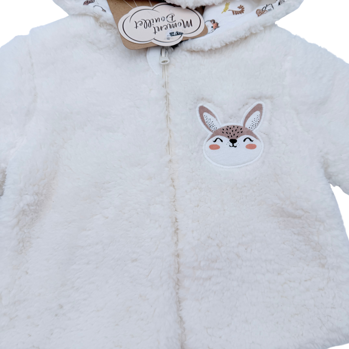Veste écrue en sherpa - 9 mois