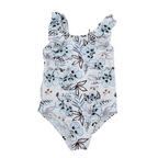 Maillot de bain fleuri à volants — 12 mois