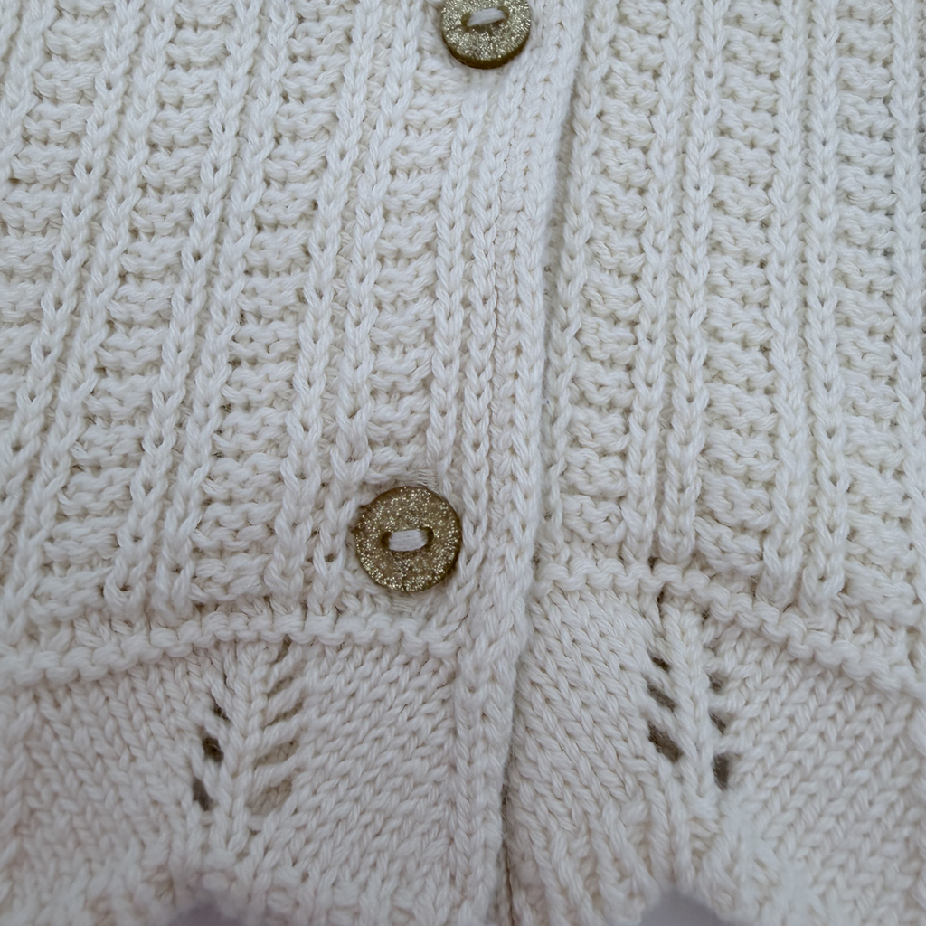 Gilet maille écru — 24 mois