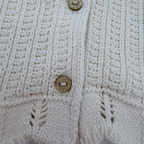 Gilet maille écru — 24 mois