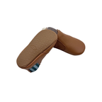 Chaussons premiers pas en cuir camel - 21
