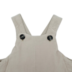 Salopette bébé beige en velours côtelé - 3 mois