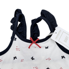 Robe blanche imprimée papillons — 12 mois