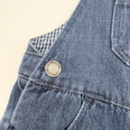 Salopette en jean bleu — 12 mois