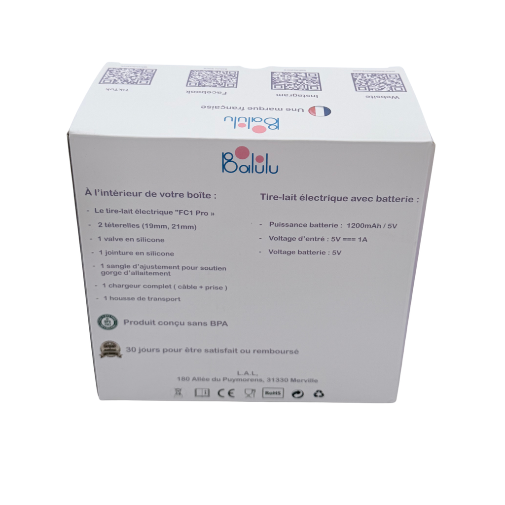 Tire-lait portable mains libres FinConfort PRO
