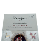Tatouages éphémères Paris et licorne
