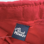 Short en molleton rouge — 6-9 mois