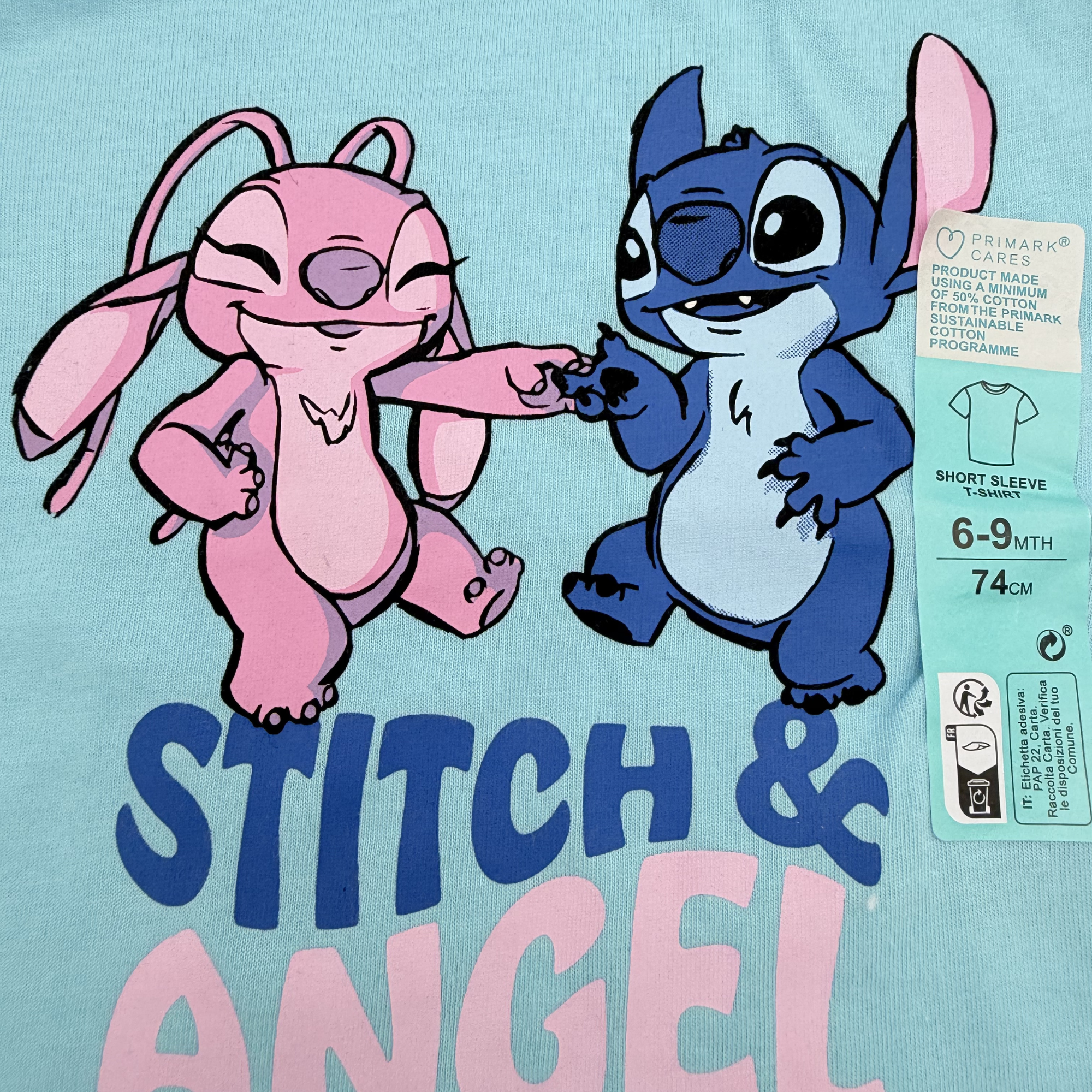 T-shirt Stitch &amp; Angel — 6-9 mois
