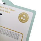 Boîte à musique en tissu nuage fleuri