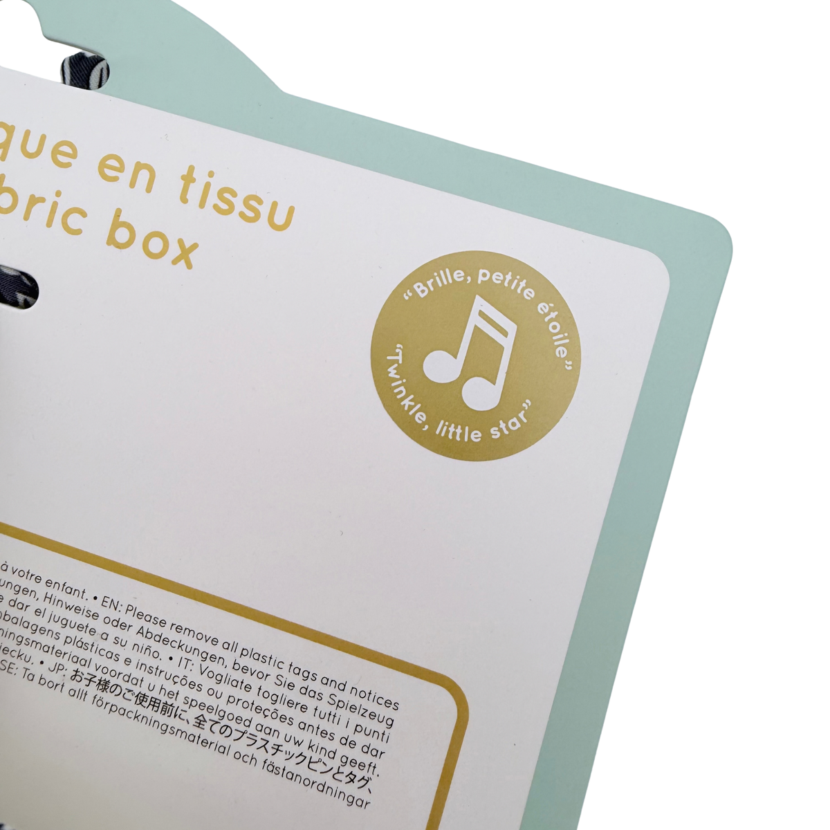 Boîte à musique en tissu nuage fleuri