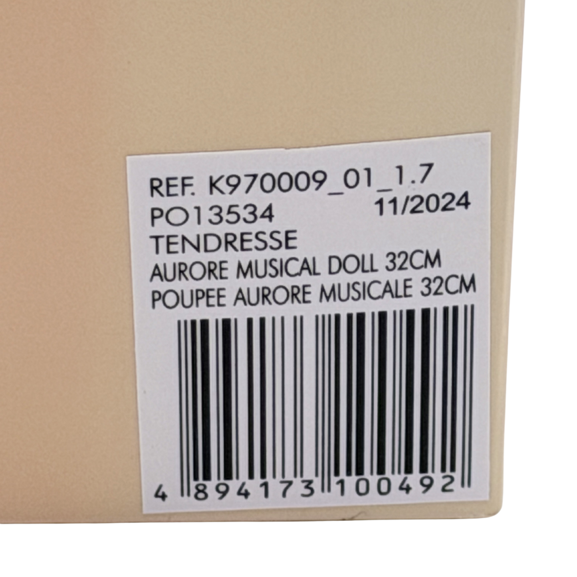 Aurore Poupée musicale — 32 cm