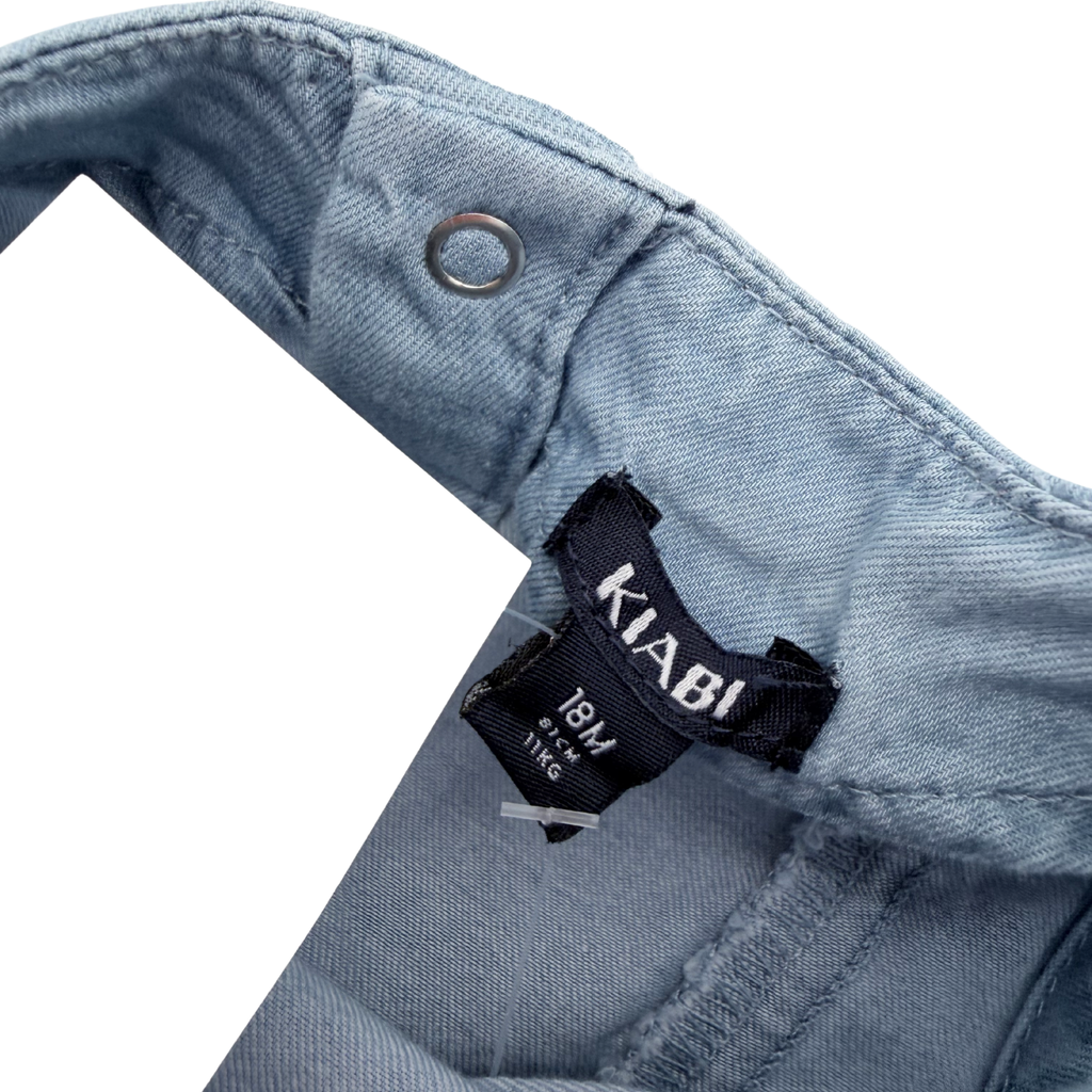 Robe en jean à volants avec bloomer — 18 mois