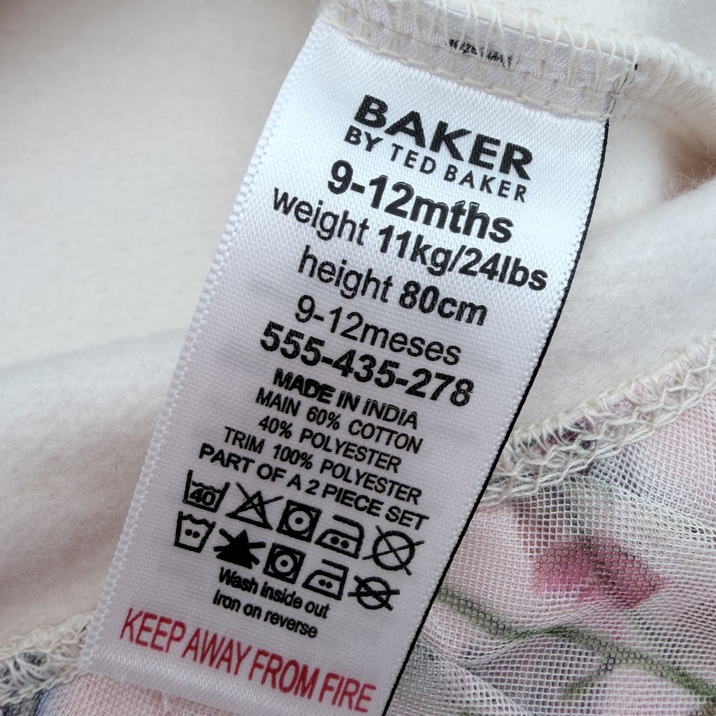 Ensemble fleuri Baker by Ted Baker — 9-12 mois