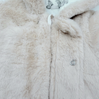 Combinaison pilote beige en fausse fourrure - 9 mois