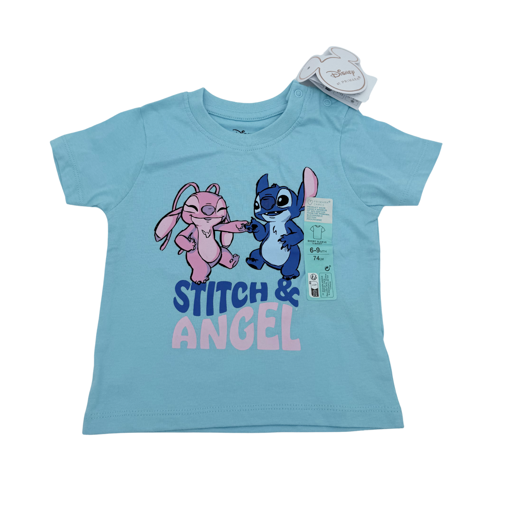 T-shirt Stitch &amp; Angel — 6-9 mois