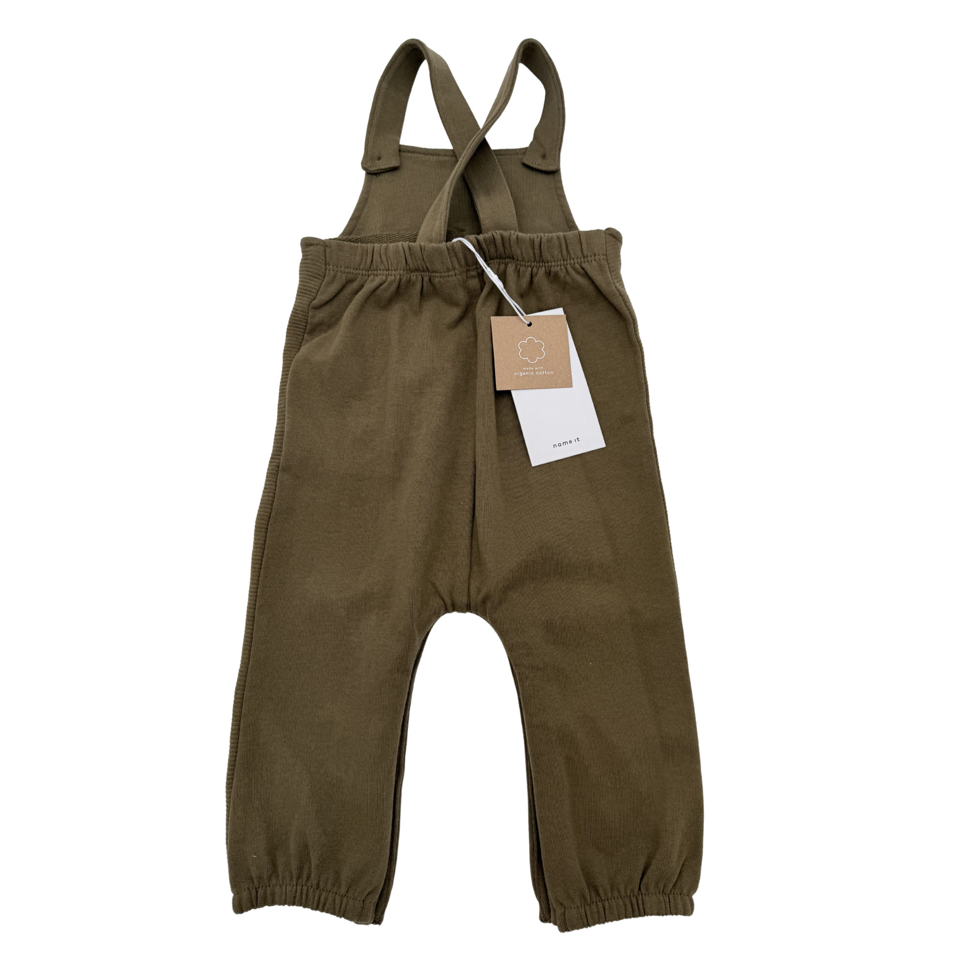 Salopette kaki avec poche kangourou — 4-6 mois